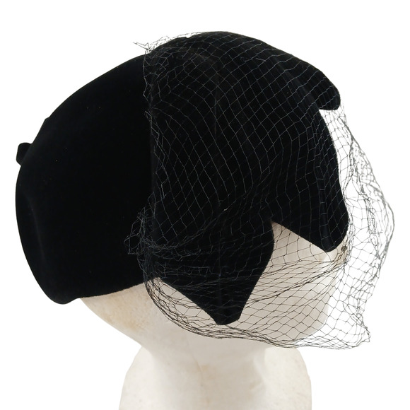 VTG Womens Hats Lot of 2 Whittall Shon Derby Veil Flapper Skull Cap Corona Italy main image 13